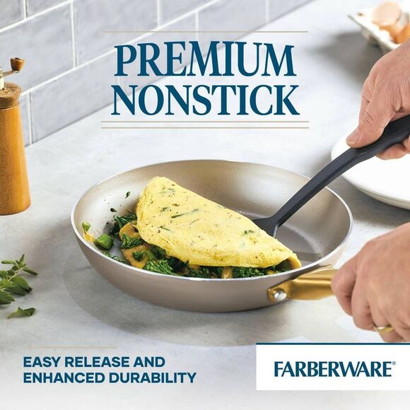 Farberware -  Radiant 2pc Nonstick Fry Pan: Stainless Stainless Steel - Picture 4 of 4